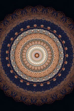 A kaleidoscope, abstract fantasy, illustration, can be used as a backgroundの写真素材