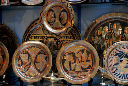 A shop of souvenirs is in Africaの写真素材