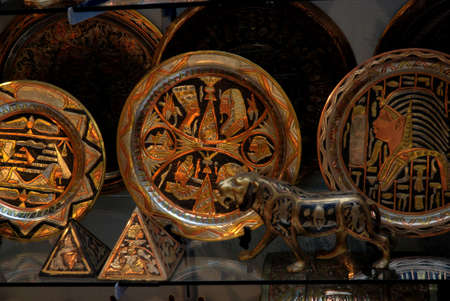 A shop of souvenirs is in Africaの写真素材