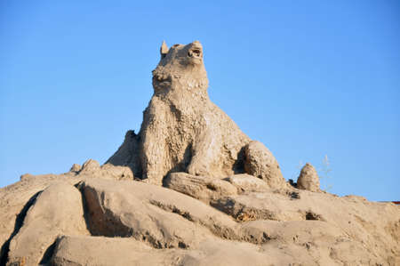 Figures from the sandの写真素材