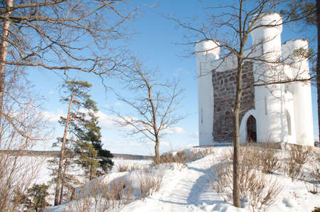 Fort in park Monrepo in Vyborgの写真素材