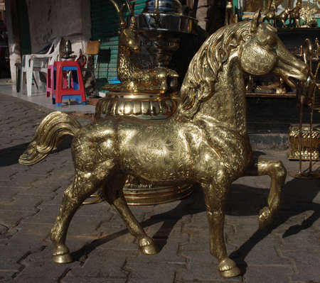 A shop of souvenirs is in Africaの写真素材