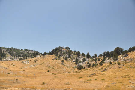 the mountain landscape is in Turkeyの写真素材