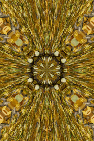 A kaleidoscope, abstract fantasy, illustration, can be used as a backgroundの写真素材