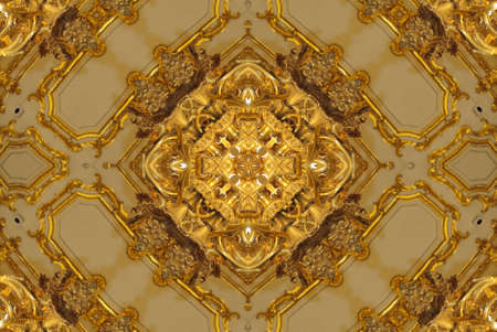 A kaleidoscope, abstract fantasy, illustration, can be used as a backgroundの写真素材