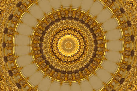 A kaleidoscope, abstract fantasy, illustration, can be used as a backgroundの写真素材