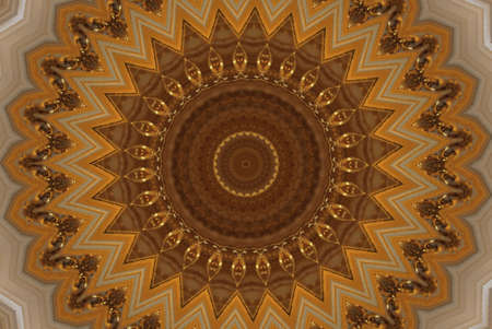 A kaleidoscope, abstract fantasy, illustration, can be used as a backgroundの写真素材