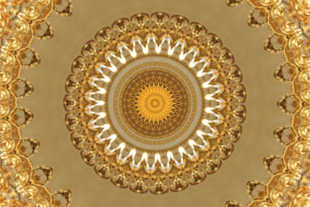 A kaleidoscope, abstract fantasy, illustration, can be used as a backgroundの写真素材