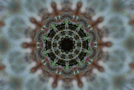 A kaleidoscope, abstract fantasy, illustration, can be used as a backgroundの写真素材