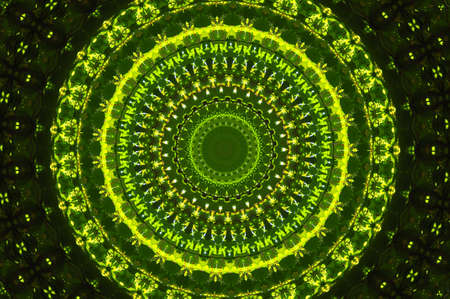 Geometrical green abstract decorative patternの写真素材