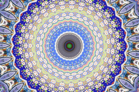  illustration of Colorful circular background made in oriental styleの写真素材