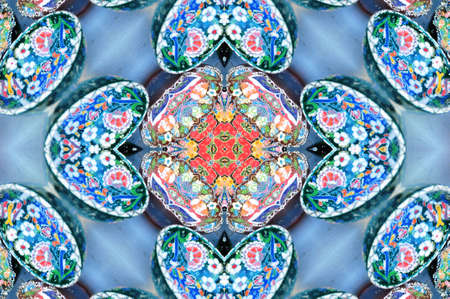  illustration of Colorful circular background made in oriental style