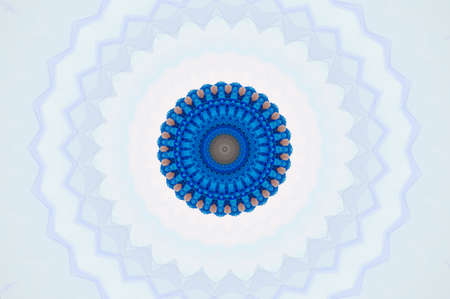 blue ornament, kaleidoscopeの写真素材