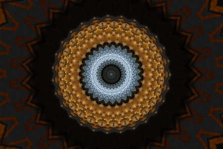 Abstract Golden Forms Pattern, coming from a fractal design.の写真素材