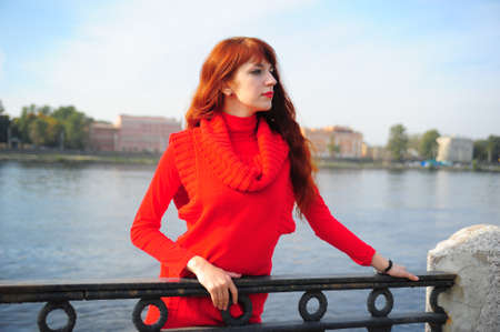 The girl on quay