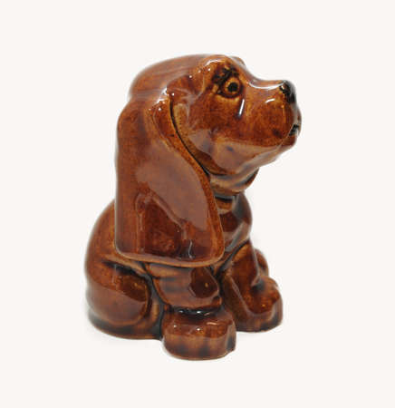 Figurine of a puppyの写真素材