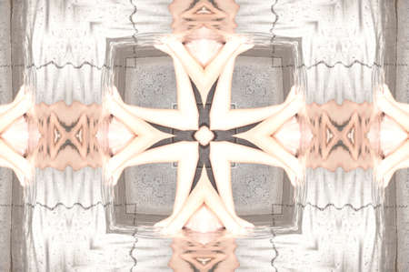 brown geometric patternの写真素材