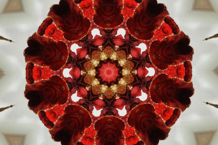 red circular patternの写真素材