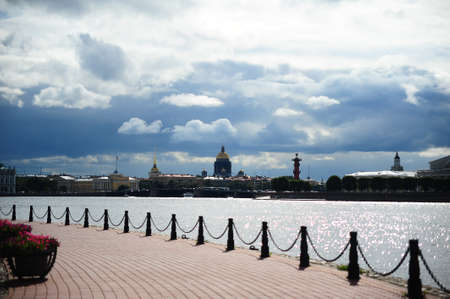 Panorama of downtown St. Petersburgの写真素材