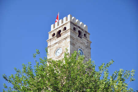Antalya clock towerの写真素材