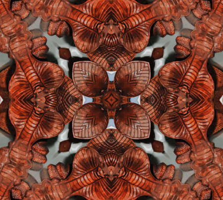 wooden ornamentの写真素材