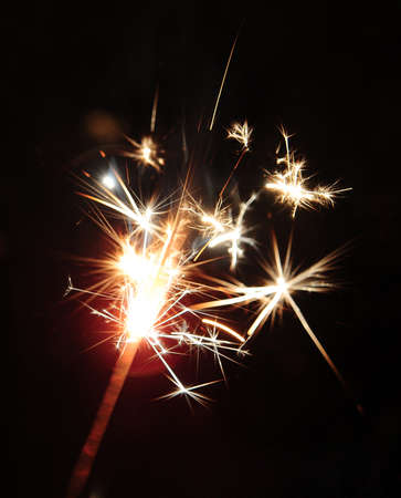 A spark from a fireworkの写真素材
