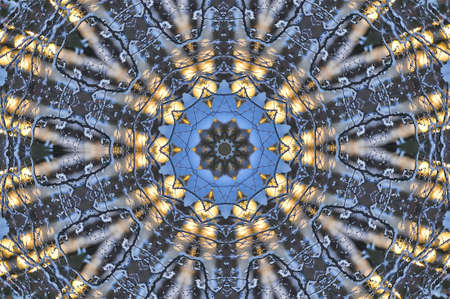 illustration of Colorful circular background made in oriental style   の写真素材