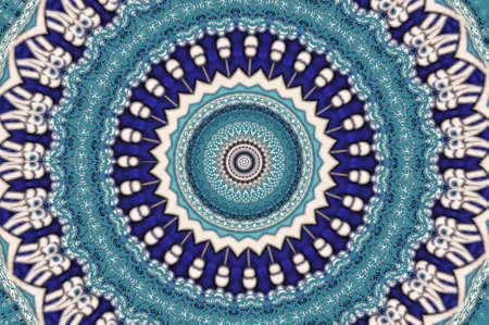 oriental ornament in blue tonesの写真素材