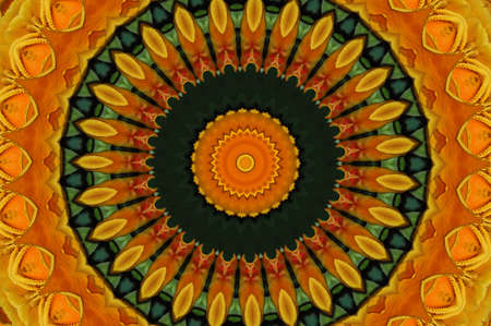 illustration of Colorful circular background made in oriental style   の写真素材