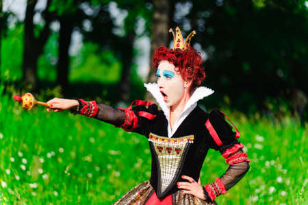 Red Queen from a fairy tale Alice in Wonderlandのeditorial素材