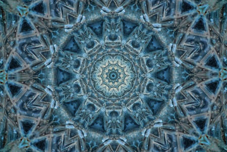 blue snowflake ornamentの写真素材