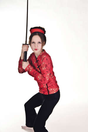 Samurai girlの写真素材