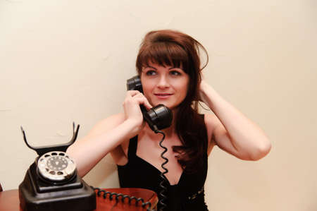 Housewife With TELEPHONEの写真素材