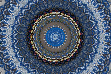 blue oriental ornament