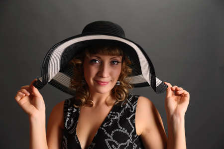 pin up girl in a hat