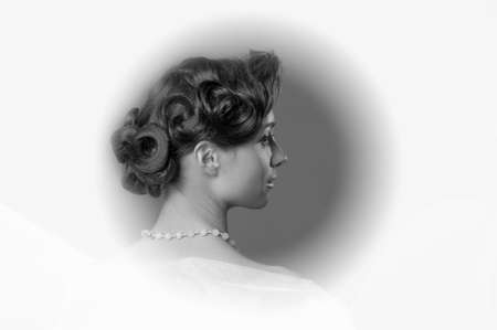 wedding hairstyleの写真素材