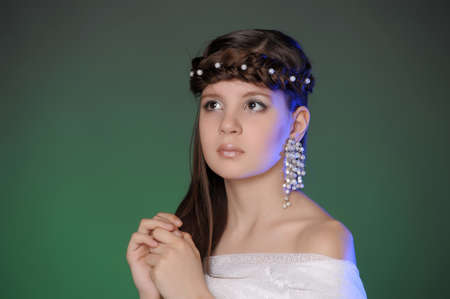 portrait of a young Princessの写真素材