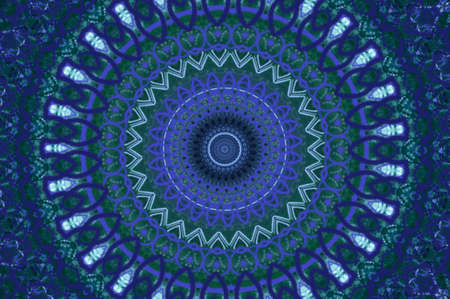 blue circular patternの写真素材