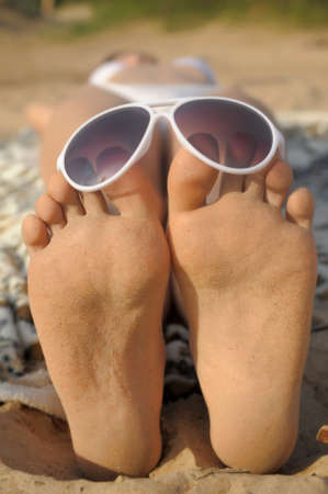 legs, and sunglassesの写真素材