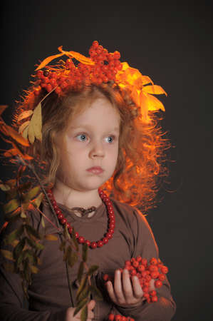 Autumn redheaded princessの写真素材