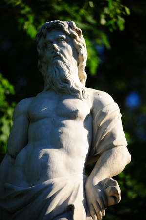 Statue in Peterhof, St Petersburgの写真素材