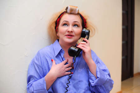 Vintage woman on telephone 