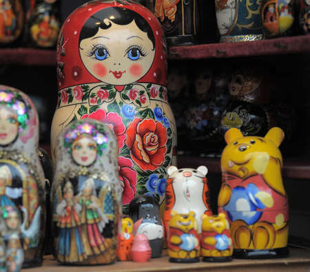 Russian nesting dolls の写真素材
