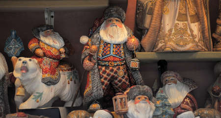 Christmas photo with Santa Clausの写真素材