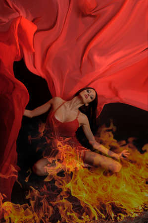 Hot woman dancer の写真素材