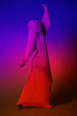 Abstract dancing figureの写真素材