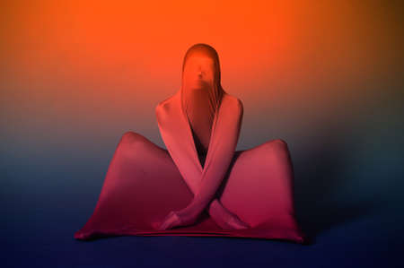Abstract dancing figureの写真素材