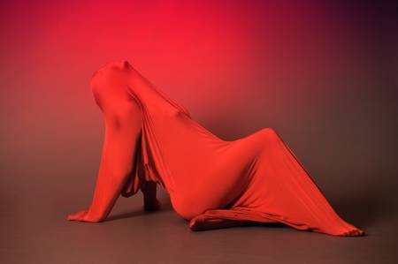Abstract dancing figureの写真素材