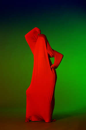 Abstract dancing figureの写真素材