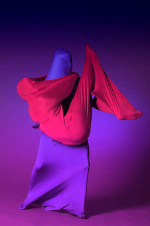 two abstract dancing figuresの写真素材